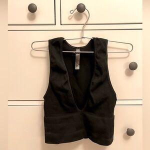 Out From Under Hailey Seamless Plunge Cropped Tank Top